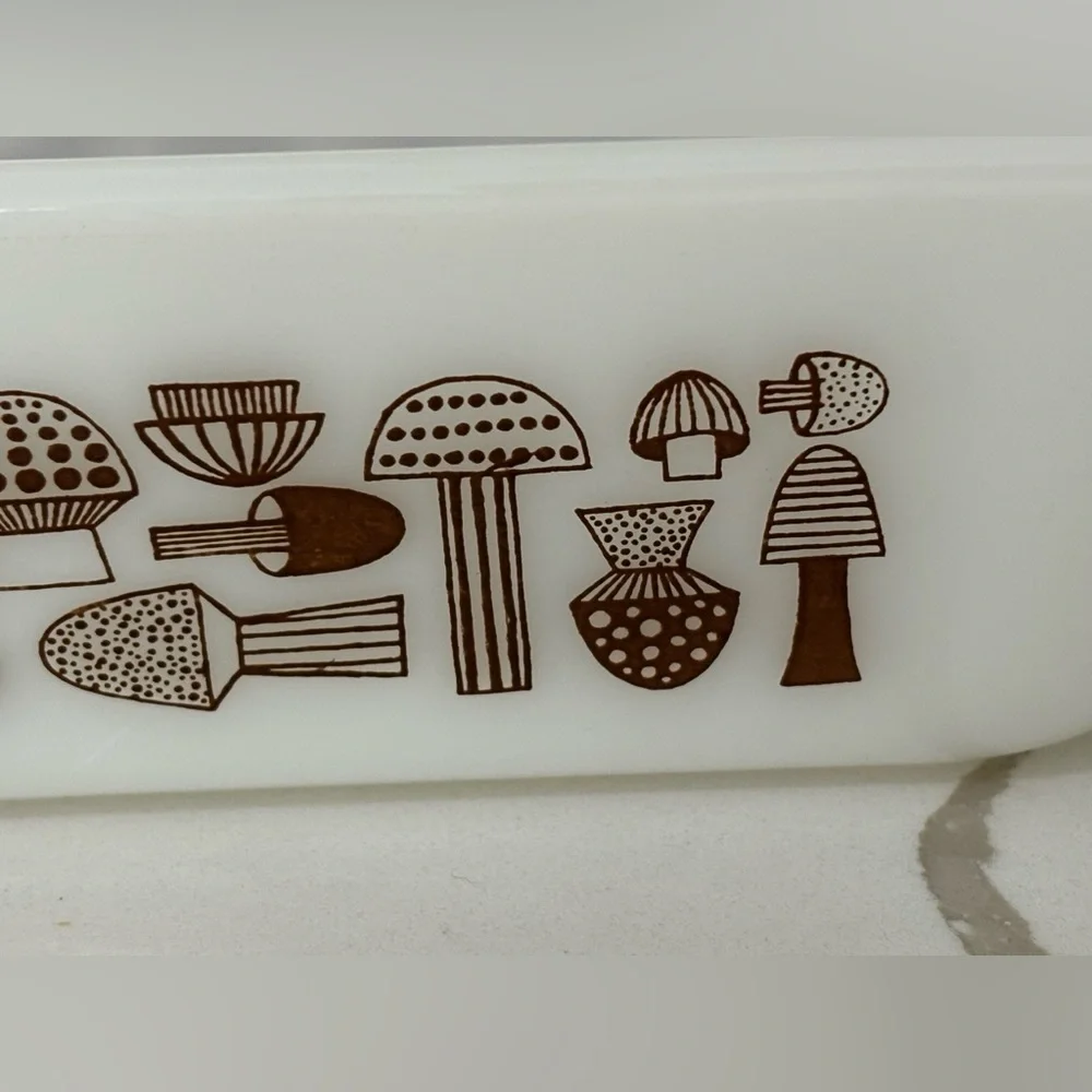 Vintage Glasbake Mushroom Meatloaf